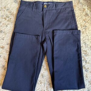 Boys Navy School Uniform Straight Fit Pants